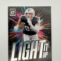 Maxx Crosby 2024 Panini Donruss Optic Light It Up Series Mint Card #12