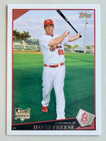 David Freese 2009 Topps Factory Set Hobby Exclusive Rookies Series Mint Card #HOB5
