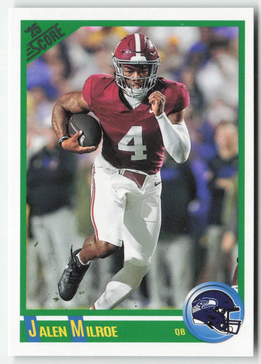 Jalen Milroe 2025 Score Anniversary Rookie Mint Rookie Card #7