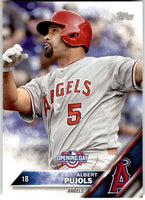Albert Pujols 2016 Topps Series Opening Day Mint Card #OD-42
