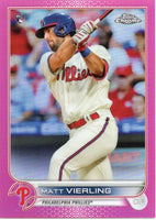 Matt Vierling 2022 Topps Chrome Pink Series Mint Rookie Card #181
