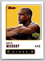 Chris Webber 1999 2000 Upper Deck Retro Series Mint Card #4

