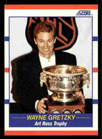 Wayne Gretzky 1990 1991 Score Trophy Card #361
