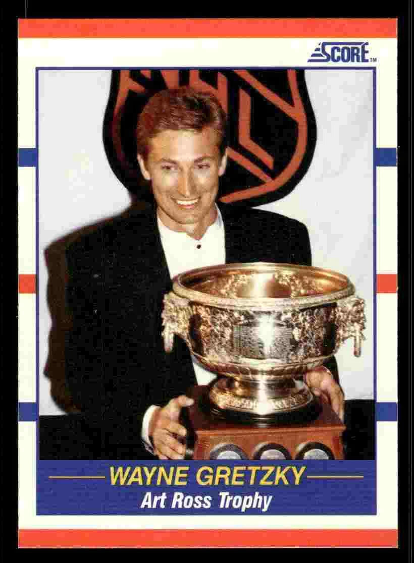 Wayne Gretzky 1990 1991 Score Trophy Card #361
