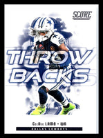CeeDee Lamb 2025 Score Throw Backs Series Mint Insert Card #25
