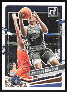 Anthony Edwards 2023 2024 Panini Donruss Series Mint Card #137