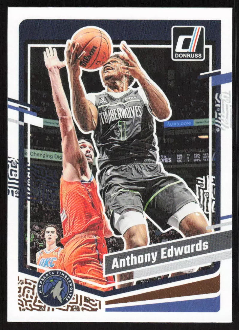 Anthony Edwards 2023 2024 Panini Donruss Series Mint Card #137