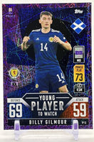 Billy Gilmour 2022 Topps Match Attax Young Player Purple Laser Series Mint Card #YP 13
