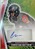 Christian Matthew 2022 SAGE Rookie Autograph Red Series Mint Card #A-CM2
