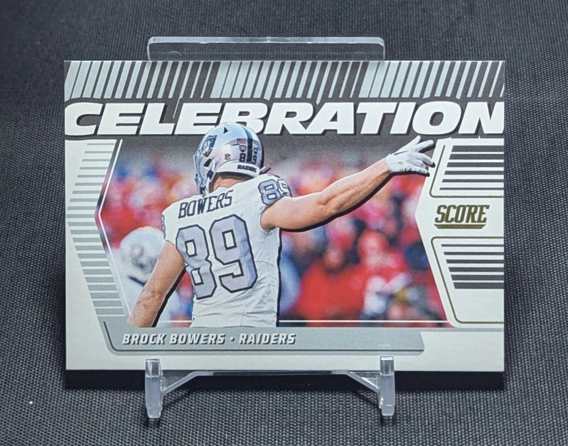 Brock Bowers 2025 Score Celebration Series Mint Insert Card #C-BBO ...