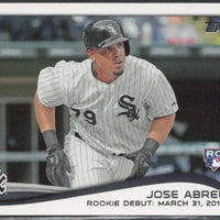 Jose Abreu 2014 Topps Traded Update Series Mint Rookie Debut Card #US-325