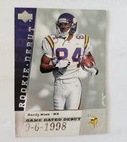 Randy Moss 2006 Upper Deck Rookie Debut Game Dated Series Mint Card #GDDRM
