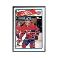 Chris Chelios 1988 1989 Topps Card #49
