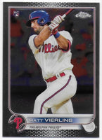 Matt Vierling 2022 Topps Chrome Series Mint Rookie Card #181
