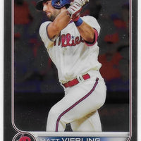 Matt Vierling 2022 Topps Chrome Series Mint Rookie Card #181