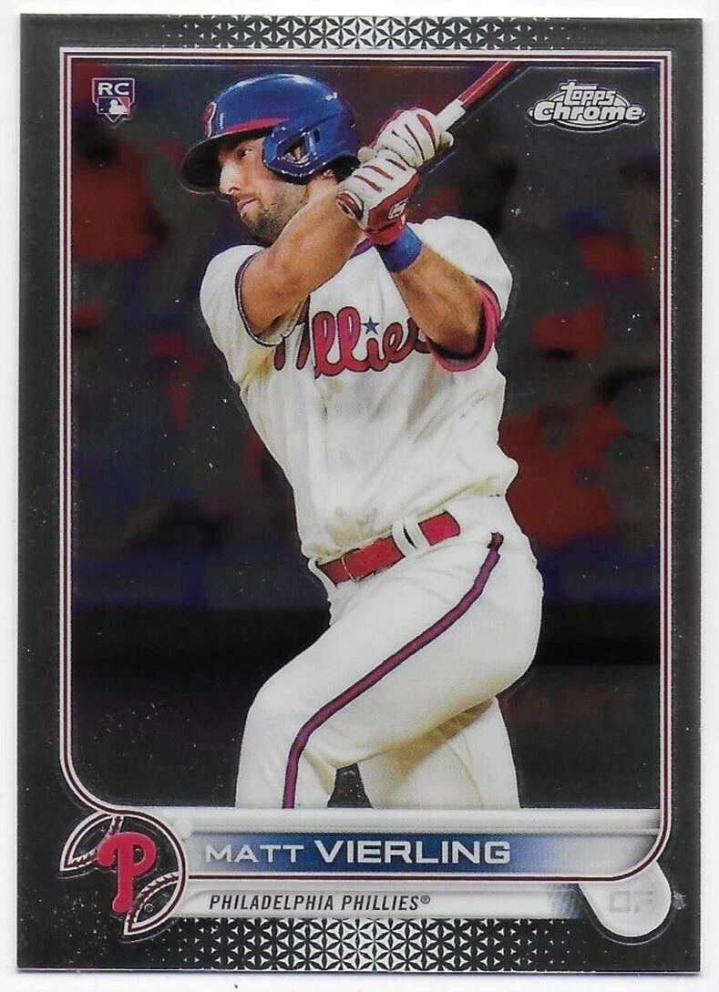 Matt Vierling 2022 Topps Chrome Series Mint Rookie Card #181