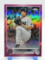 Gerrit Cole 2022 Topps Chrome Pink Refractor Series Mint Card #179
