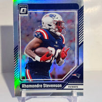 Rhamondre Stevenson 2024 Panini Donruss Optic Holo Series Mint Card #134