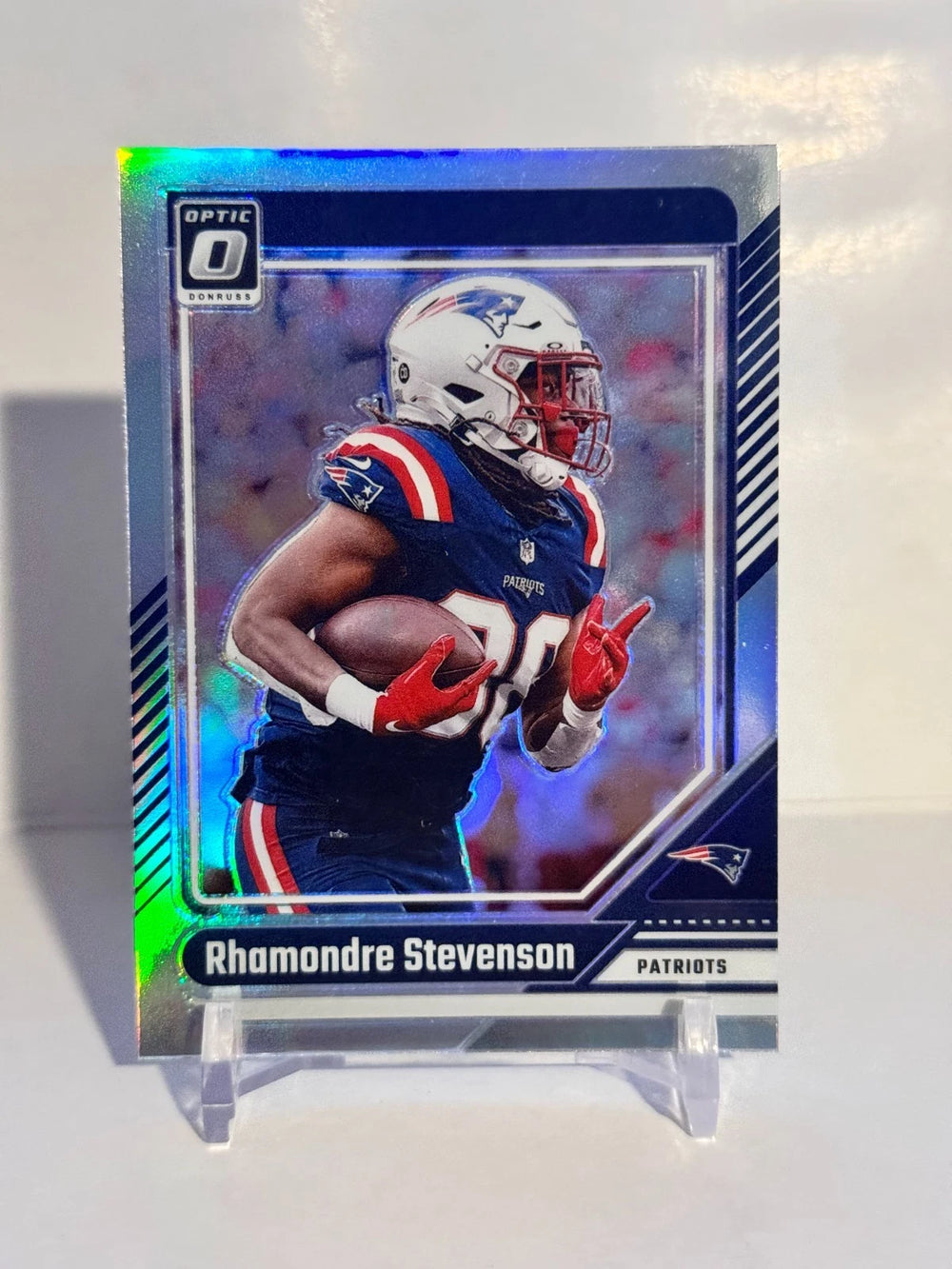 Rhamondre Stevenson 2024 Panini Donruss Optic Holo Series Mint Card #134