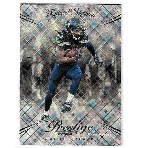 Richard Sherman 2024 Panini Prestige Xtra Points Hyper Series Mint Card #273