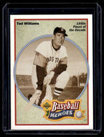 Ted Williams 1991 Upper Deck Baseball Heroes Series Mint Card #33
