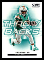 Tyreek Hill 2025 Score Throw Backs Series Mint Insert Card #18

