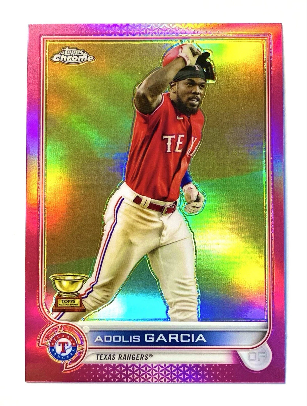 Adolis Garcia 2022 Topps Chrome Pink Series Mint Card #25