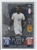 Eduardo Camavinga 2022 2023 Topps Match Attax Young Player to Watch Silver Series Mint Card #YP12
