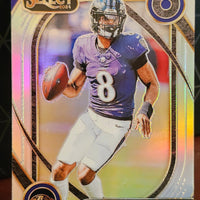 Lamar Jackson 2024 Panini Select Silver Prizm Series Mint Card #227