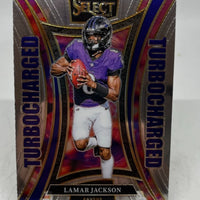 Lamar Jackson 2024 Panini Select Turbocharged Series Mint Card #3