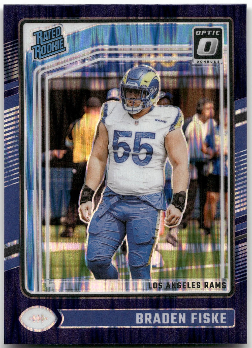 Braden Fiske 2024 Donruss Optic Purple Shock Series Mint Rookie Card #210