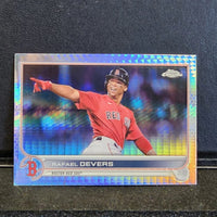 Rafael Devers 2022 Topps Chrome Prizm Refractor Series Mint Card #171
