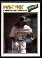 Andrew McCutchen 2012 Topps Archives 1977 Cloth Sticker Series Mint Card #77C-AM
