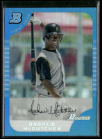 Andrew McCutchen 2013 Bowman Blue Sapphire Refractor Rookie Reprint Series Mint Card #BDP63
