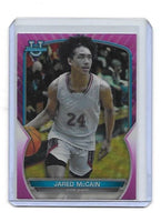 Jared McCain 2022 2023 Bowman University Chrome Pink Mint Card #27
