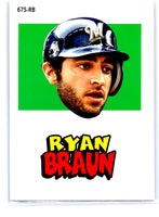 Ryan Braun 2012 Topps Archives Sticker Series Mint Card #67S-RB
