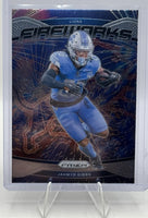 Jahmyr Gibbs 2024 Panini Prizm Fireworks Series Mint Card #7
