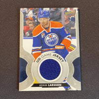Adam Larsson 2017 2018 Upper Deck Game Used Jersey Card #GJ-LA
