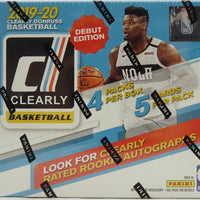 2019 2020 Panini Clearly Donruss Basketball Series Factory Sealed Hobby Box