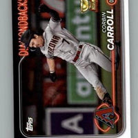 Arizona Diamondbacks 2024 Topps 17 Card Hand Collated Team Set Featuring Corbin Carroll and a Rookie Card of Justin Martinez Plus