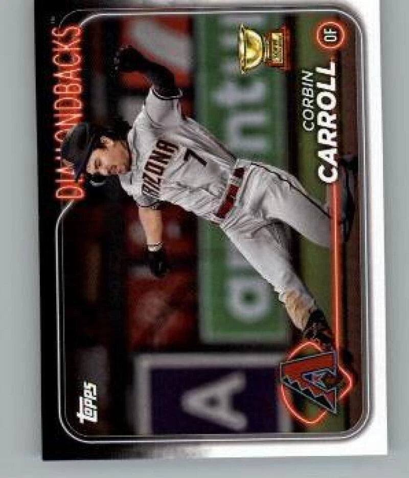 Arizona Diamondbacks 2024 Topps 17 Card Hand Collated Team Set Featuring Corbin Carroll and a Rookie Card of Justin Martinez Plus
