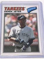Derek Jeter 2012 Topps Archives 1977 Cloth Sticker Series Mint Card #77C-DJ
