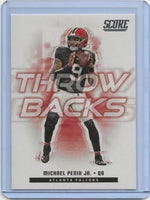 Michael Penix Jr 2025 Score Throw Backs Series Mint Insert Card #13
