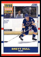 Brett Hull 1990 1991 Score Card #317
