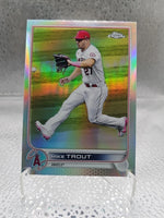 Mike Trout 2022 Topps Chrome Refractor Series Mint Card #200
