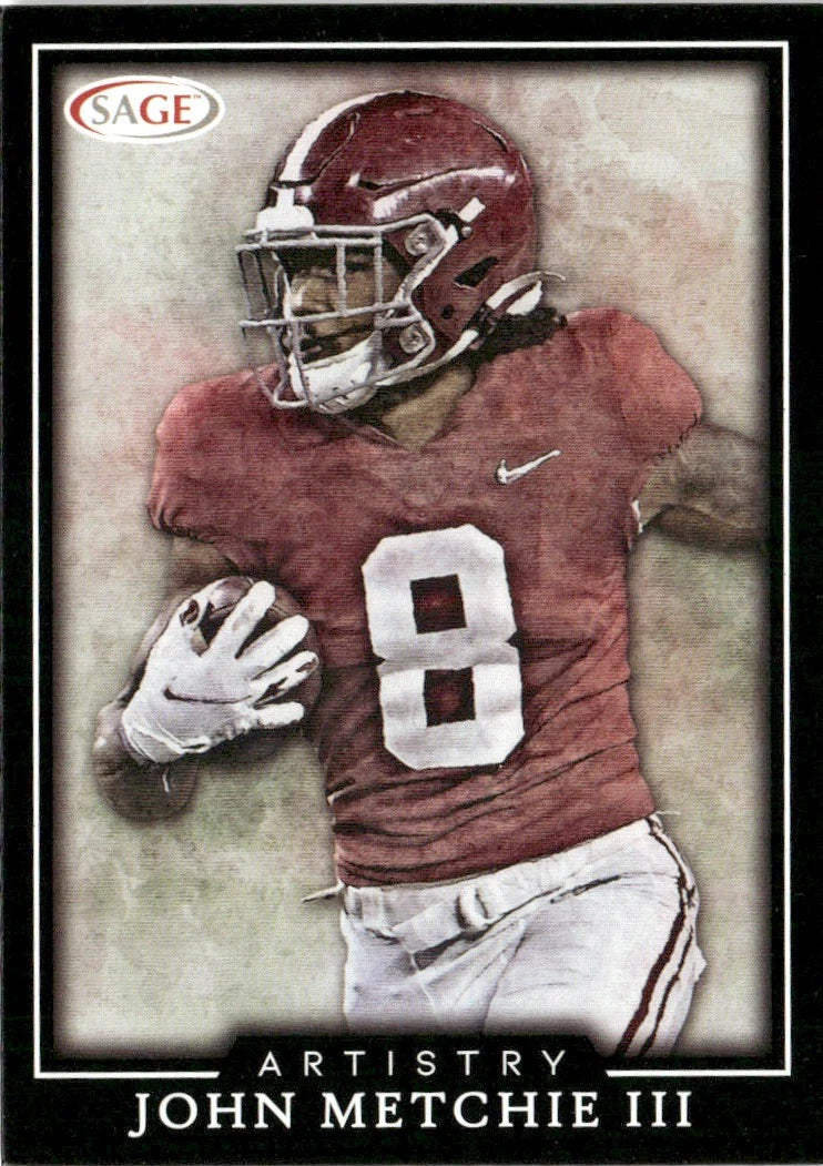 John Metchie III  2022 Sage Artistry Series Mint Rookie Card #65