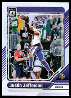 Justin Jefferson 2024 Donruss Optic Series Mint Card #130
