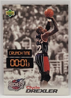 Clyde Drexler 1997 1998 Upper Deck Nestle Slam Dunk Crunch Time Series Mint Card #CT32
