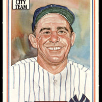 Yogi Berra 1987 Leaf Candy City Team Hall of Fame Greats Series Mint Card #H2