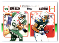 LaDainian Tomlinson, Ryan Mathews 2010 Topps Gridiron Lineage Series Mint Card #GL-TM
